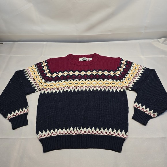 Sweaters - Vintage 80s 90s Steep Slopes Ski Knit Sweater Womens Size Medium